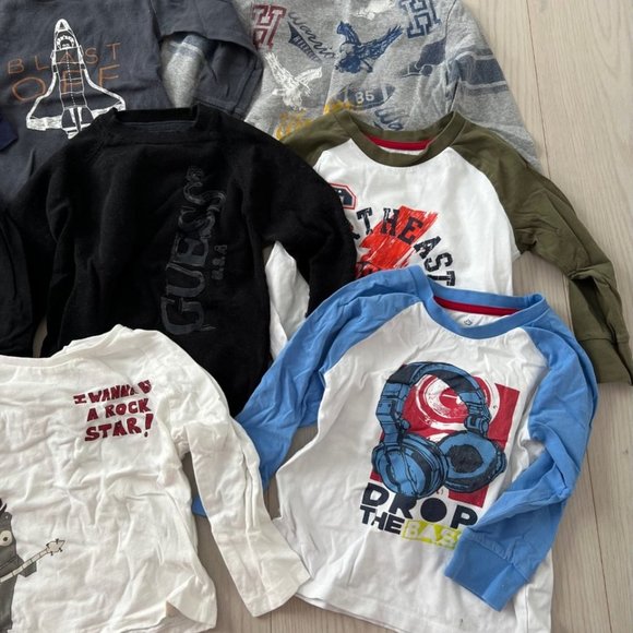 LOT Set of 8 Toddler Boy's Long Sleeve Tops Shirts ( Various 2-3 YRS ) - Picture 3 of 3